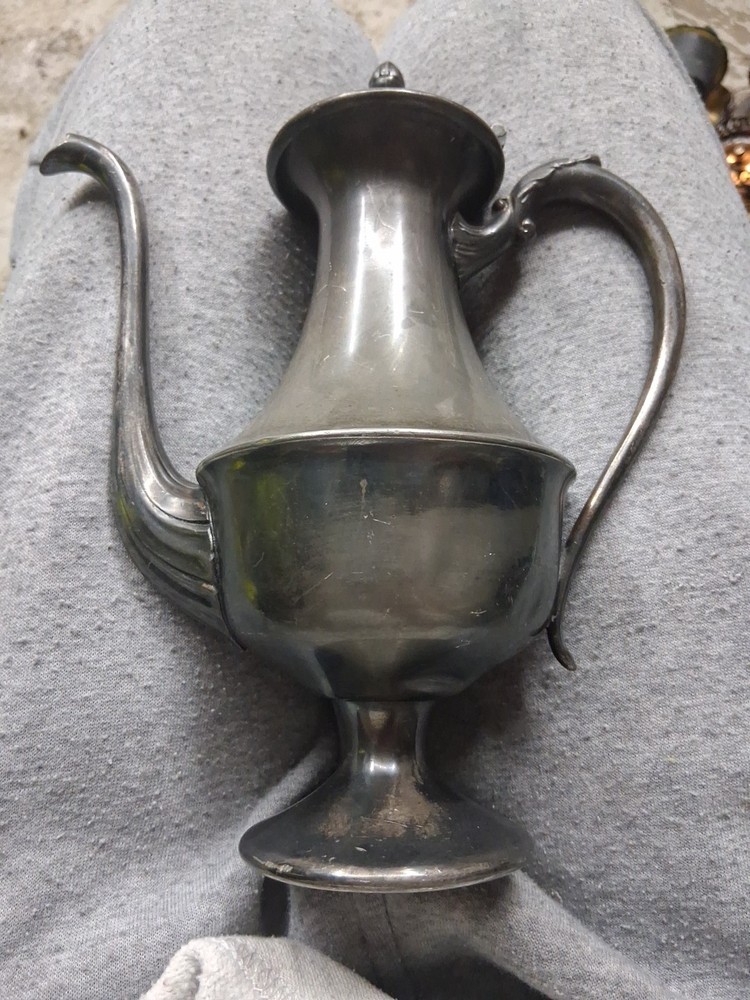 W.S. CO. PEWTER TEAPOT SILVER PLATED