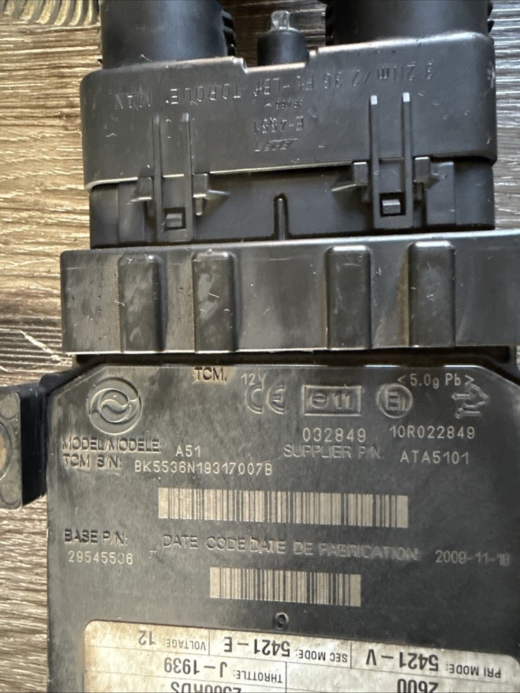 Transmission Control Module - P/N: 29545536 2500RDS