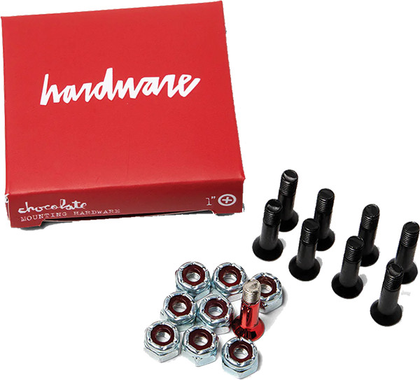 CHOCOLATE 1" PHILLIPS HARDWARE SET