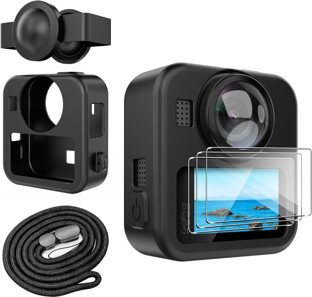 Silicone Protective Case for GoPro Max 2 with Open-Vent Design & Protective