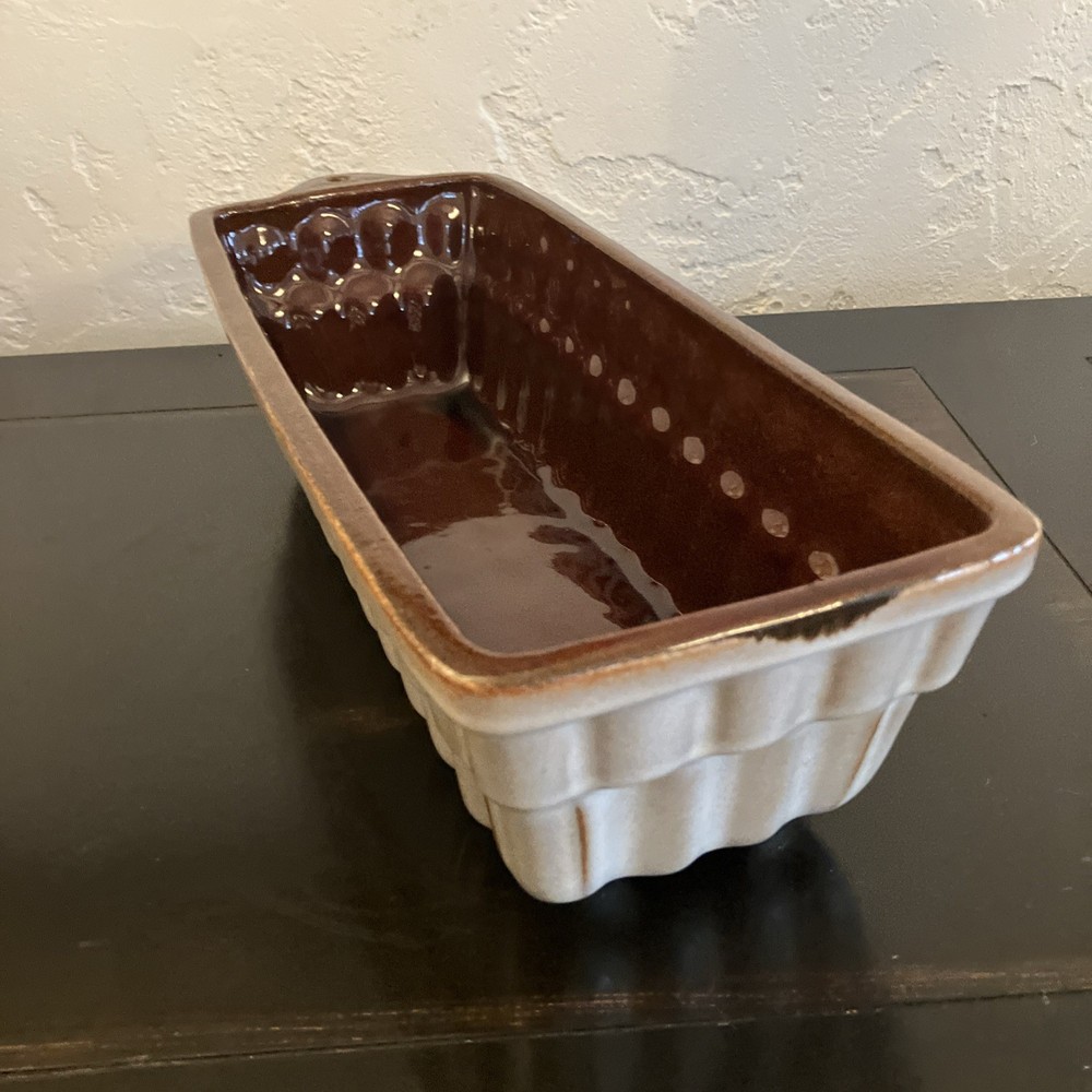 Vintage West Germany Ceramic Cake Mold Pudding Terrine Pan