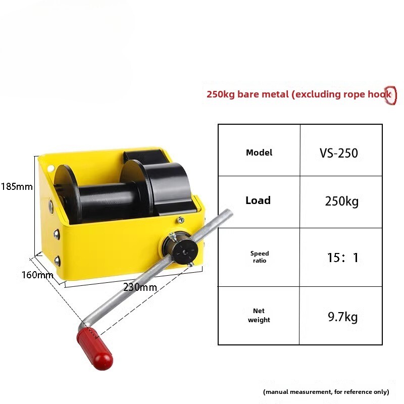 Hand Winch Bi-directional Self-locking Self-braking Manual Winch Hand Winch