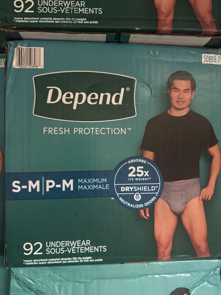 Depend Protection Plus Ultimate Underwear for Men Small/Med