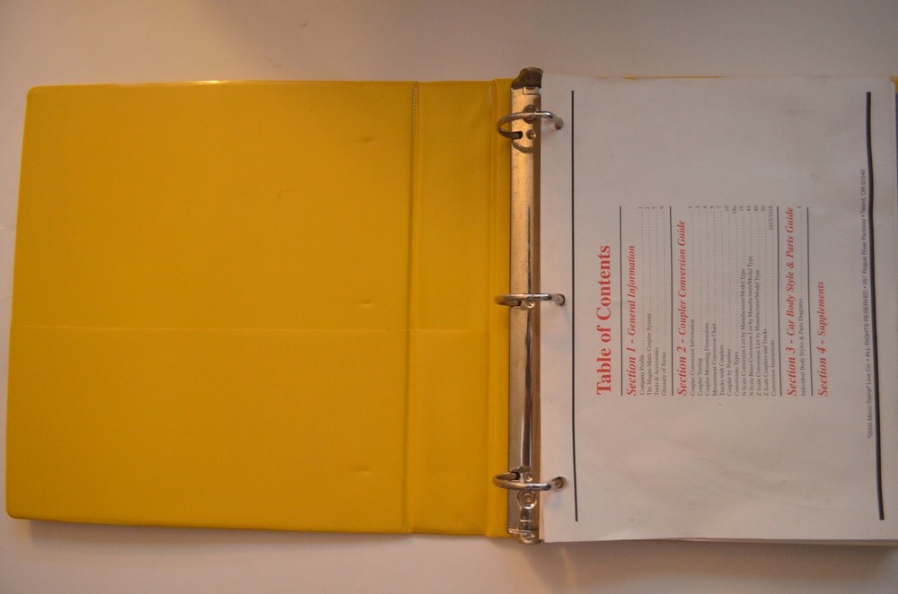 RARE Micro-Trains Line MTL Modular Binder Systems Original 3-Ring Binder