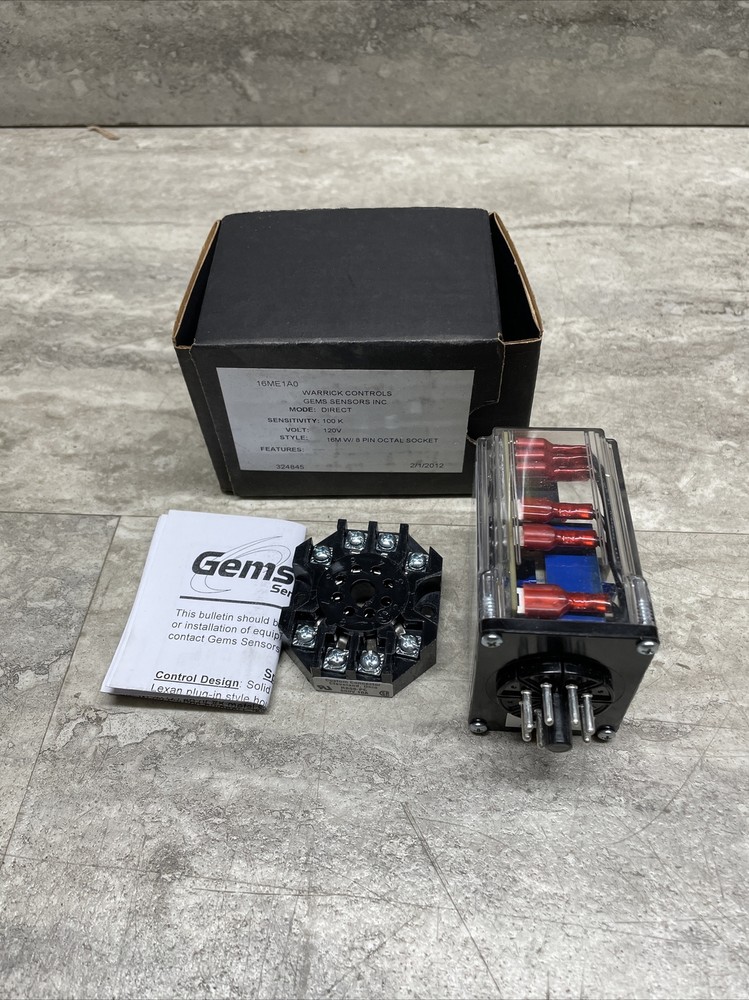 Warrick Controls GEMS 16ME1A0 Liquid Level Control Plug In Module, New