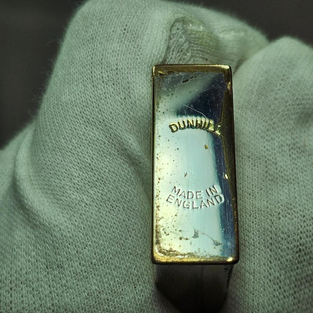 Working Dunhill Oil lighter silver ruler type without box