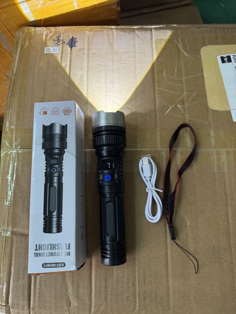 99000000 Lumen Super Bright LED Tactical Flashlight Rechargeable LED Work Lights