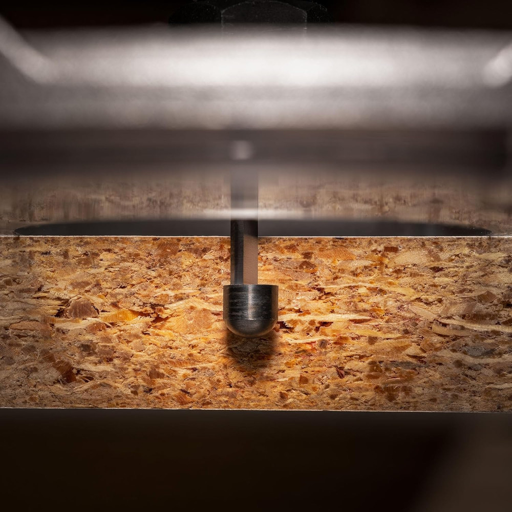 Solid Carbide Flush Trim Bit for Fast Plastic Laminate Trimming - Self-Piloting