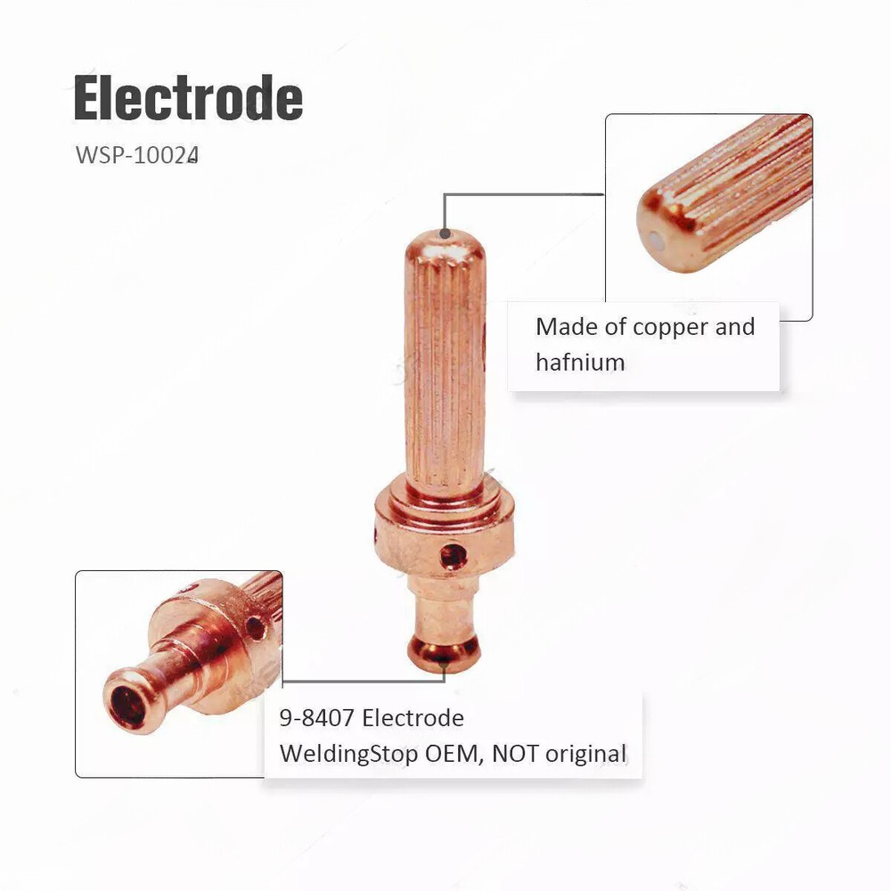 Electrodes 9-8407 for Thermal Dynamics Plasma Torch Consumables PCH62/102 Pkg5
