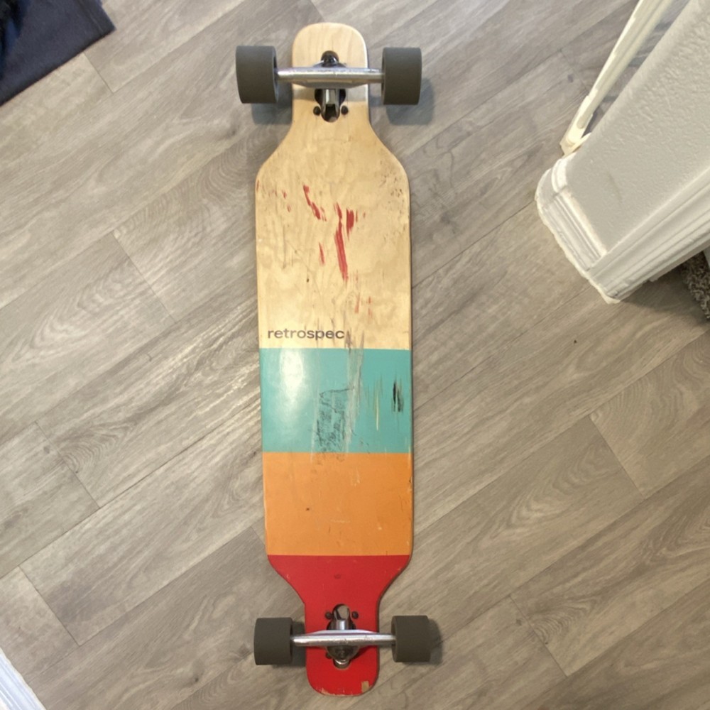 Retrospec Bamboo Longboard With Rubber Wheels