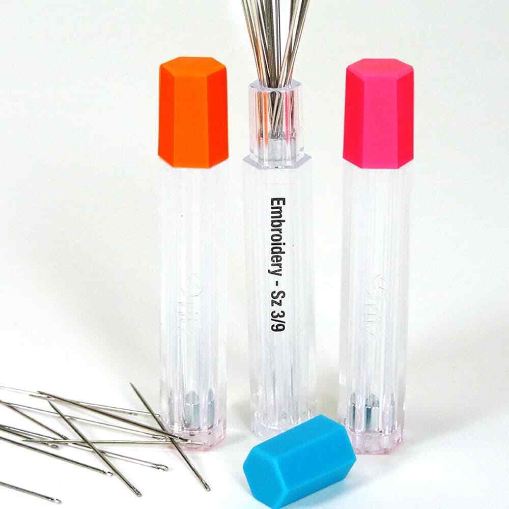 3pk Needle Storage Tubes with Labels, Dritz
