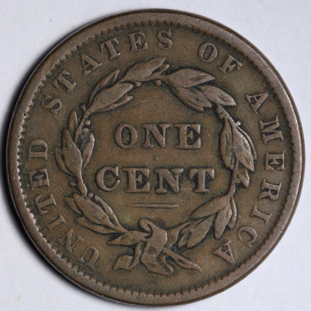 1837 Coronet Head Large Cent VF E123 RVKNM
