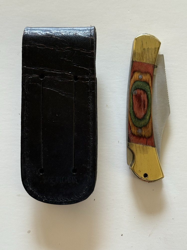 Folding Knife With Sheath