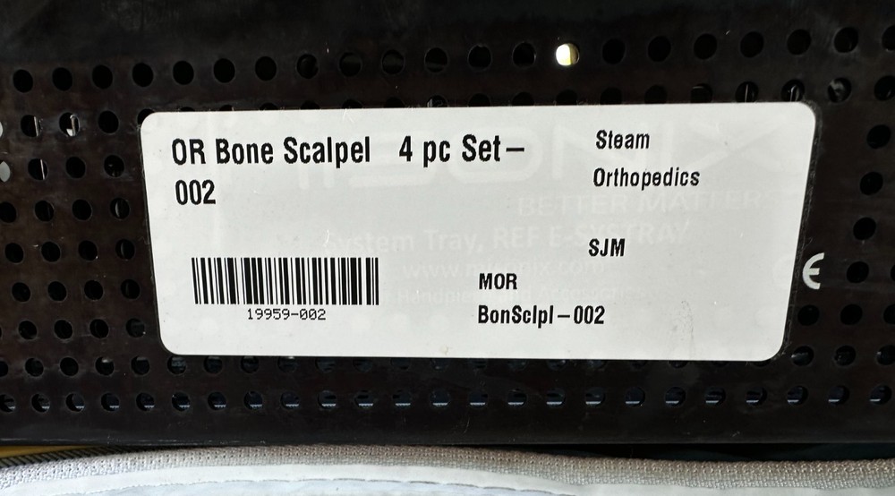 Misonix Bone Scapel 4 Piece Set Ref: BCM-HP