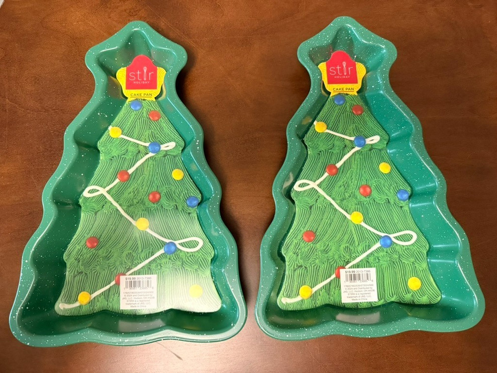 Christmas Tree Cake Baking Pans, Qty.2