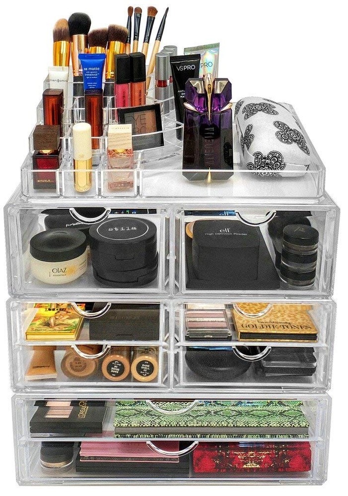 Stackable Cosmetic Organizer 13.5" Extra Wide - 2 Drawer (XL)