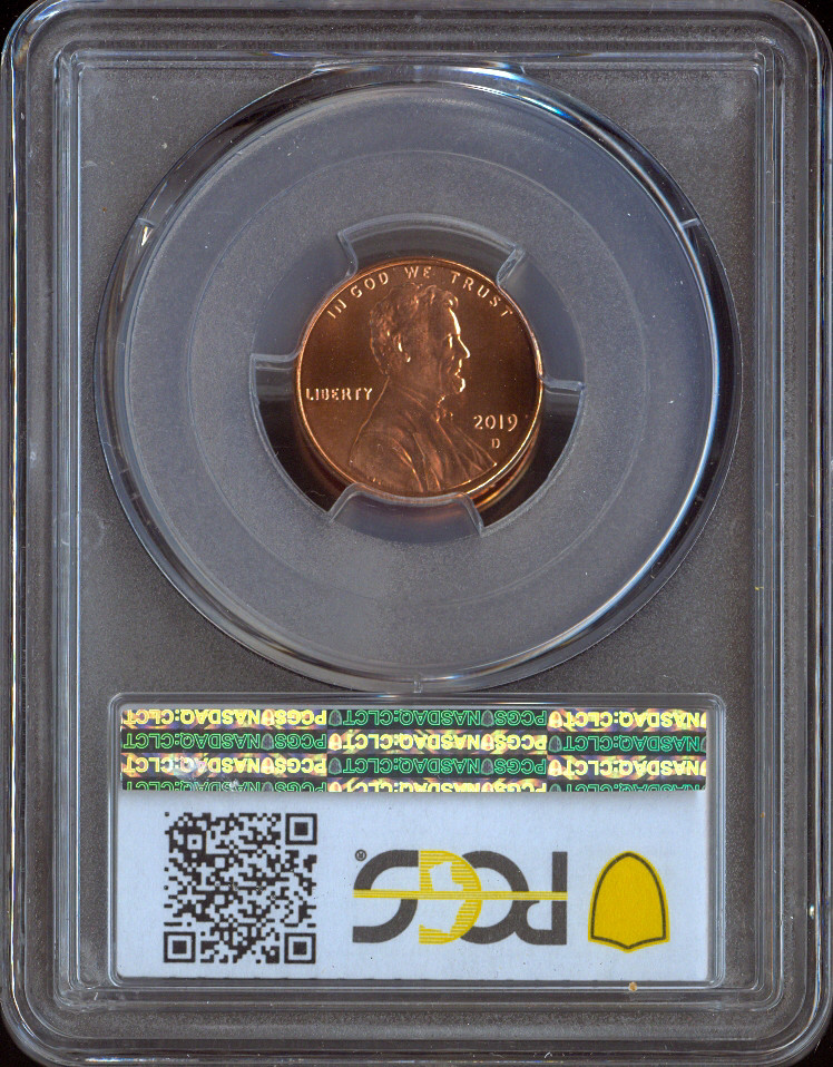 2019-D Lincoln Cent PCGS MS66 RD Quality.