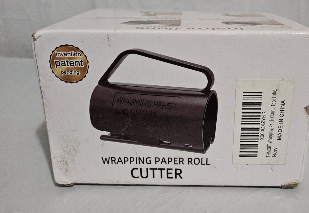2 Pack Wrapping Paper Roll Cutter with Easy Sliding Handle Gift Wrap Holder