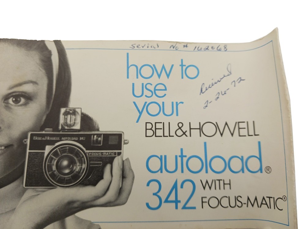 Bell & Howell Autoload 342 35mm Camera with Case & Manual - WORKS