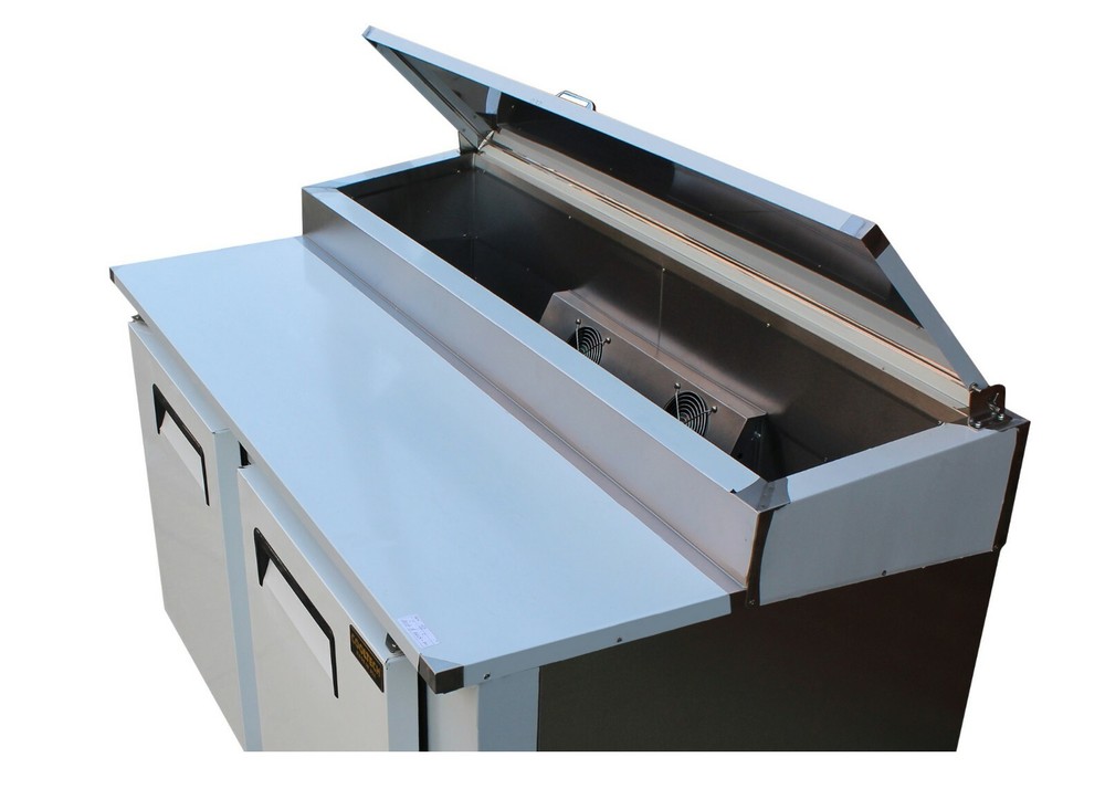 New Cooltech 2-Door Refrigerated Pizza Prep Table 60"