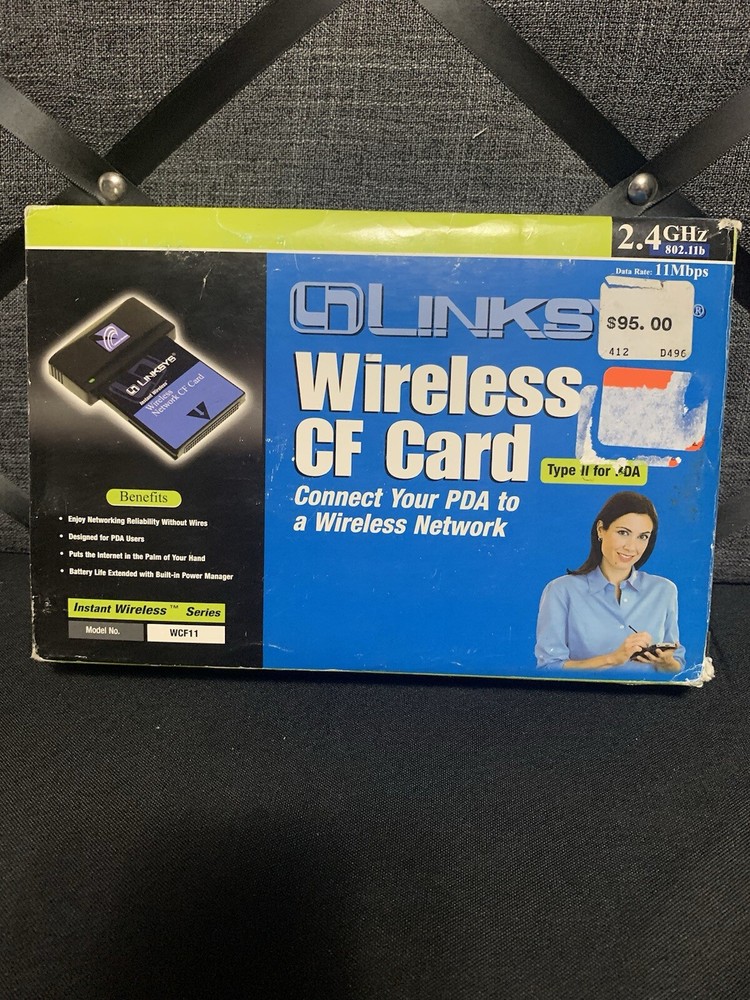 Linksys WCF12 Wireless CompactFlash Card 2.4GHz NEW