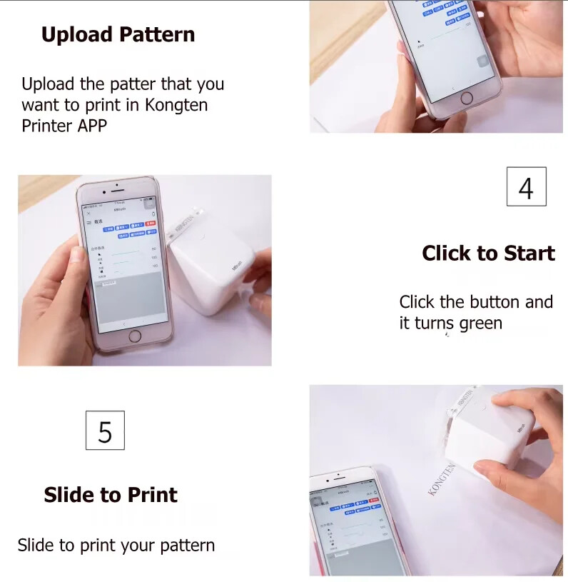 Handheld inkjet printer mini multifunctional Bluetooth connection color label