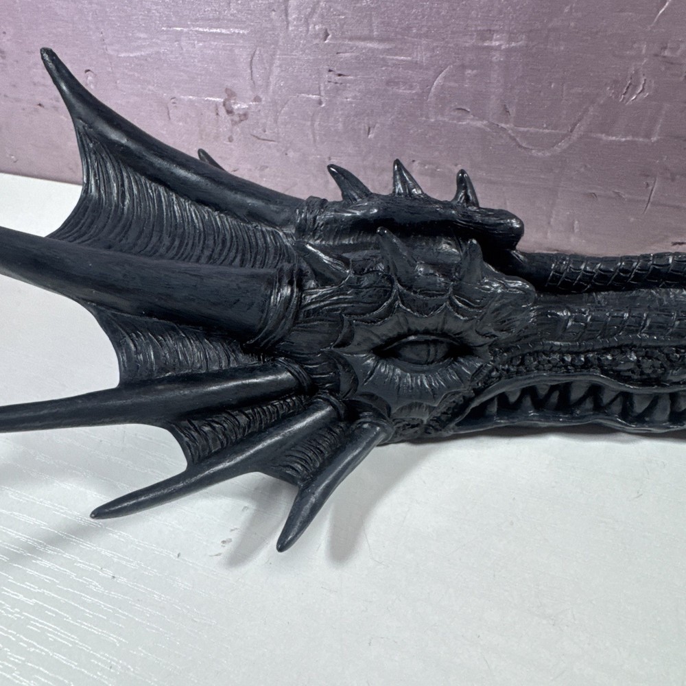 Dragon Head Incense Burner Black Marked M.C.