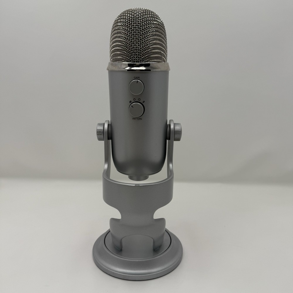Blue Yeti Microphone Silver USB Professional High Definition Tested