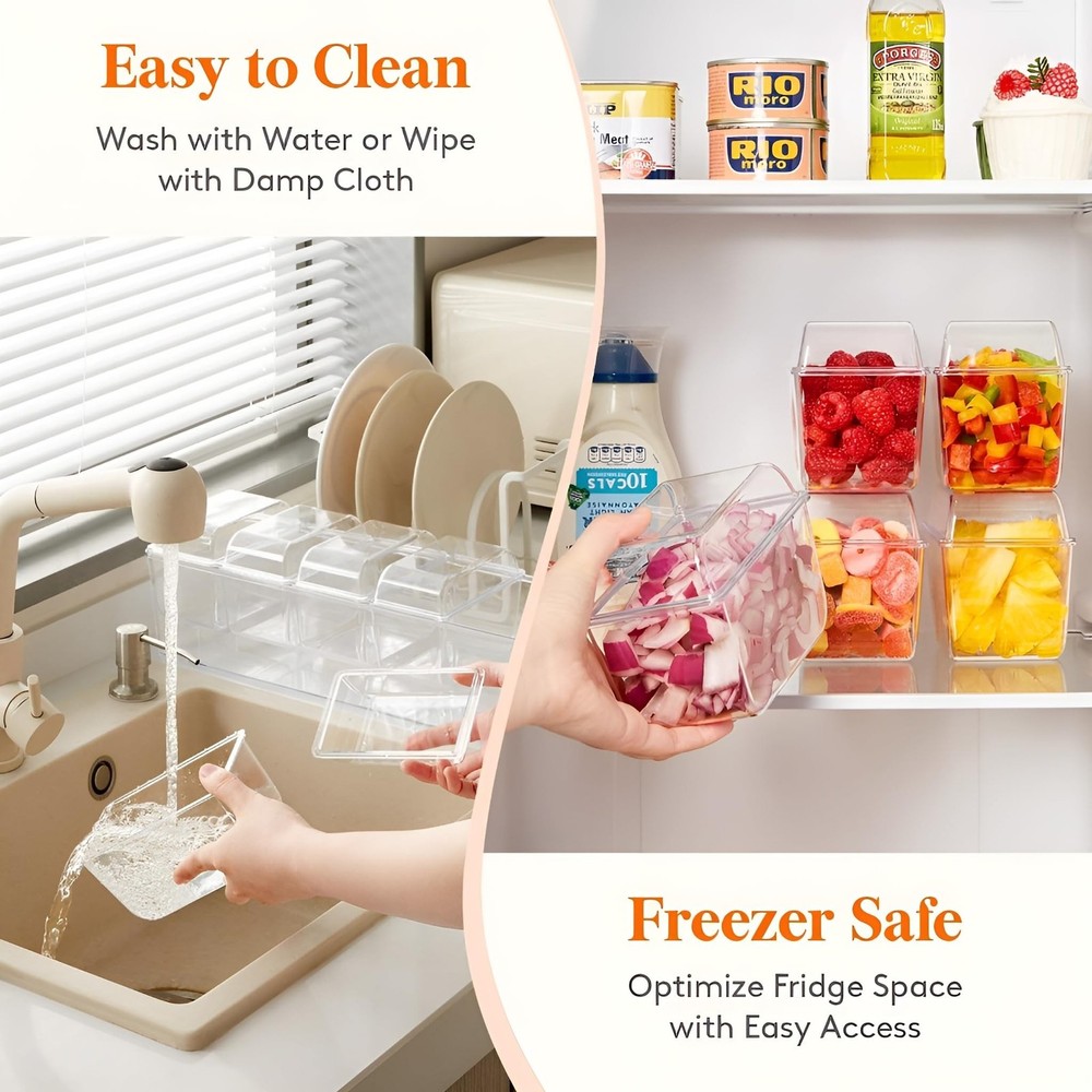 𝐋𝐚𝐫𝐠𝐞 Ice Chilled Condiment Containers w