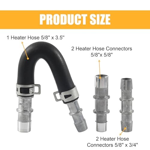 626-001 Engine Heater Core Bypass Kit, Aluminum Heater Core Flush Tools With