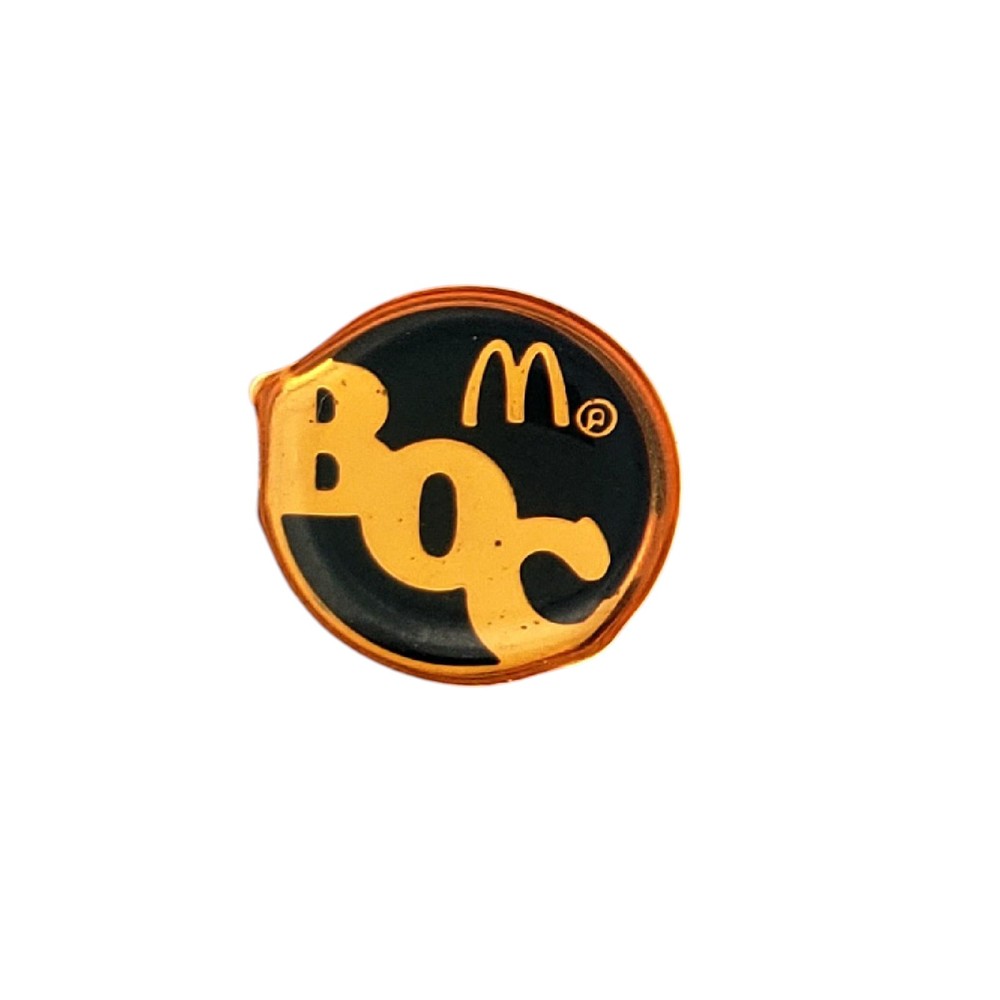 Vintage McDonalds BOC Pin Basic Operations Course Hamburger University 90s