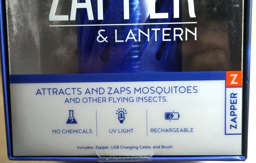 Skeeter Hawk Rechargeable Personal Mosquito Zapper & Lantern Fly UV Light USB