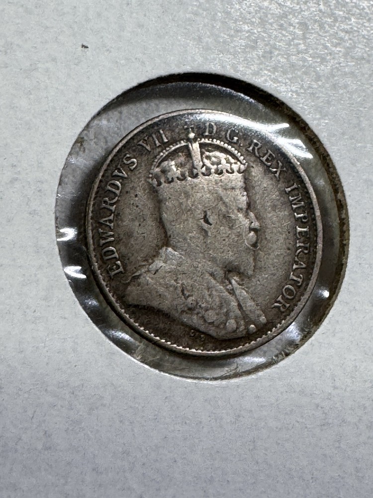 1905 Canada 5 Cents Silver Coin