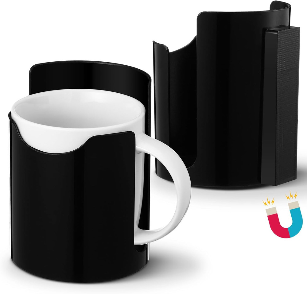 2 Pack Heavy Duty Magnetic Cup Holder Universal Plastic Drink Holder for Tractor