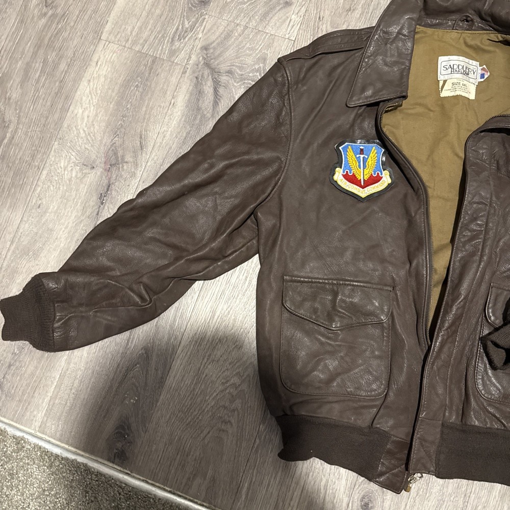 USAF A-2 Leather Flight Jacket 44R OFFICIAL ISSUE