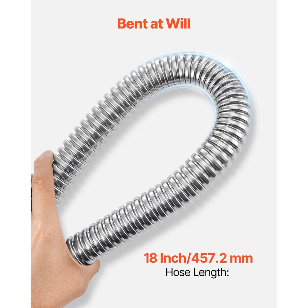 Uimoso 18-Inch Water Heater Flex Connector Kit for Kitchen Use