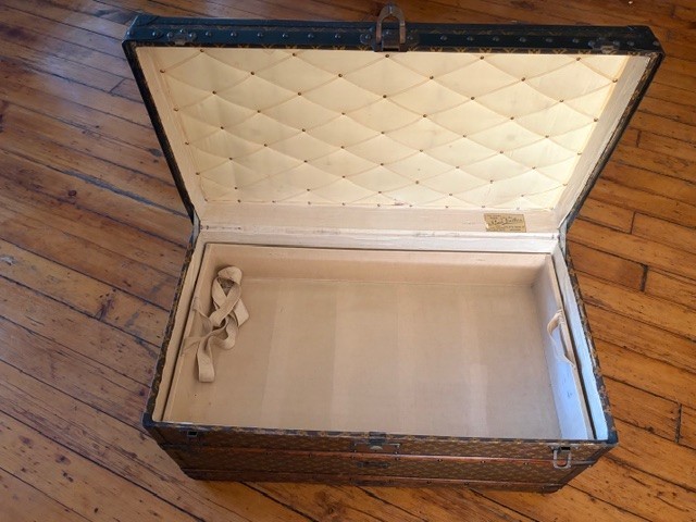 Louis Vuitton Monogram canvas steamer trunk