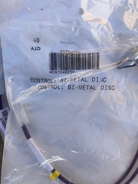 Trane CNT04825 Control, Bi-Metal Disc Limit, 170F Open (NEW)