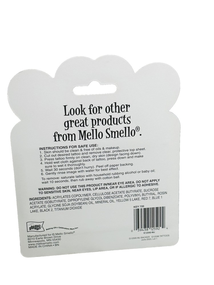 Mello Mello Valentines Tattoos 2 Sheets 32 Tattoos Ages 3+