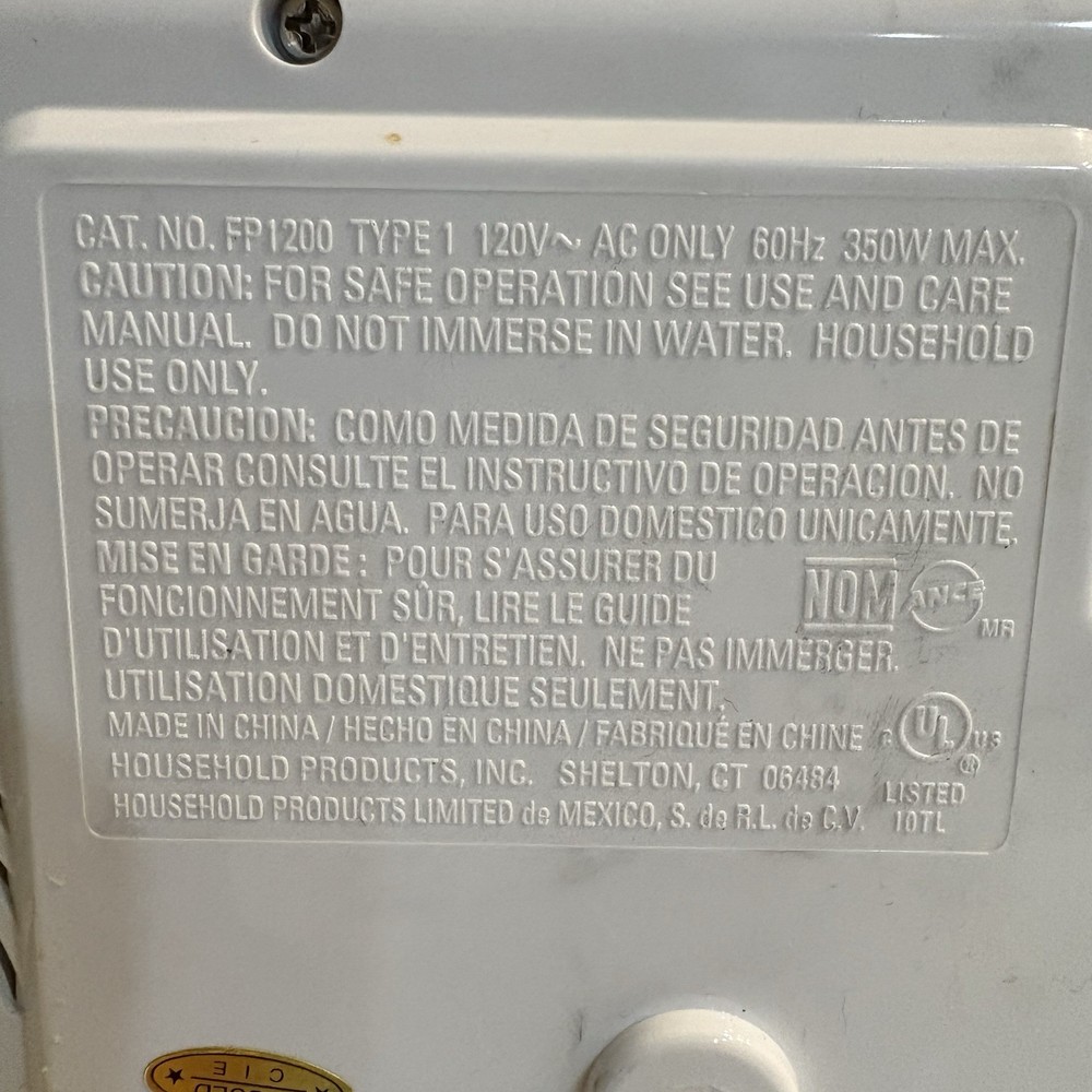 Black & Decker FP1200 Quick N Easy Food Processor Main Motor Base Replacement