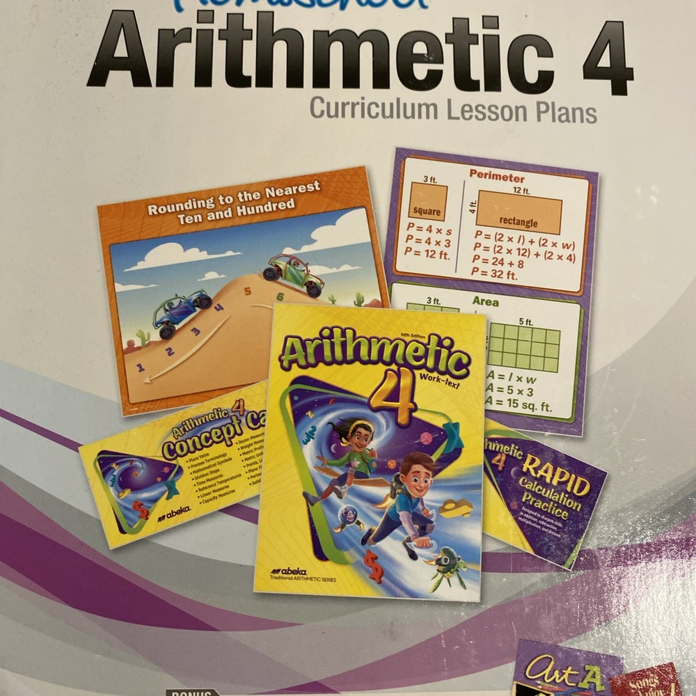 Abeka Arithmetic 4 Lesson Plans