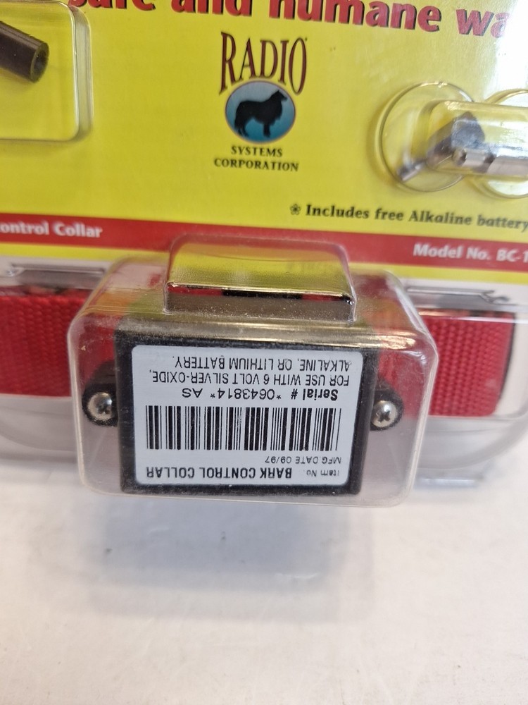 Bark Control Training Collar BC-101 Dog Training System Radio Systems