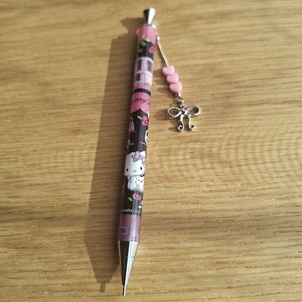 Hello Kitty mechanical pencil with charm