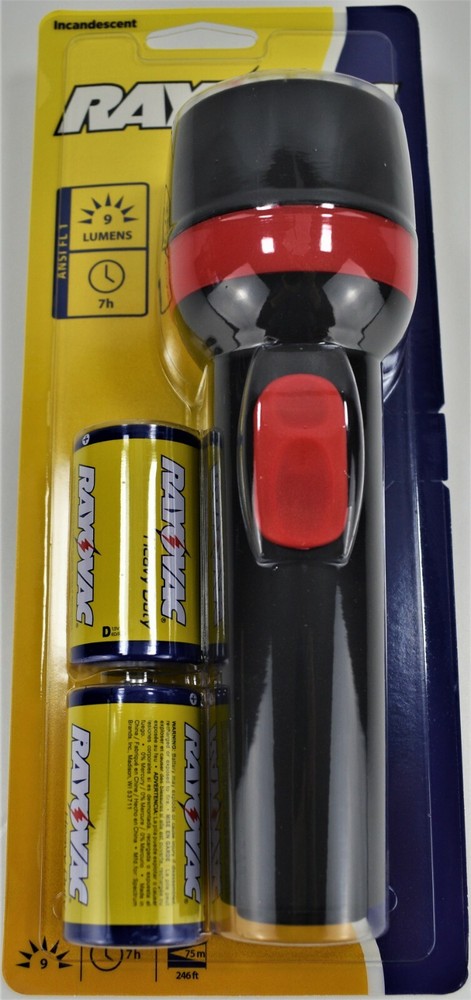 RAYOVAC E2D-BC Flashlight with 2 D Batteries