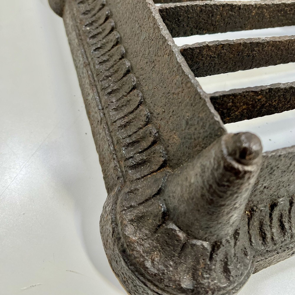 Vintage antique cast iron boot scraper
