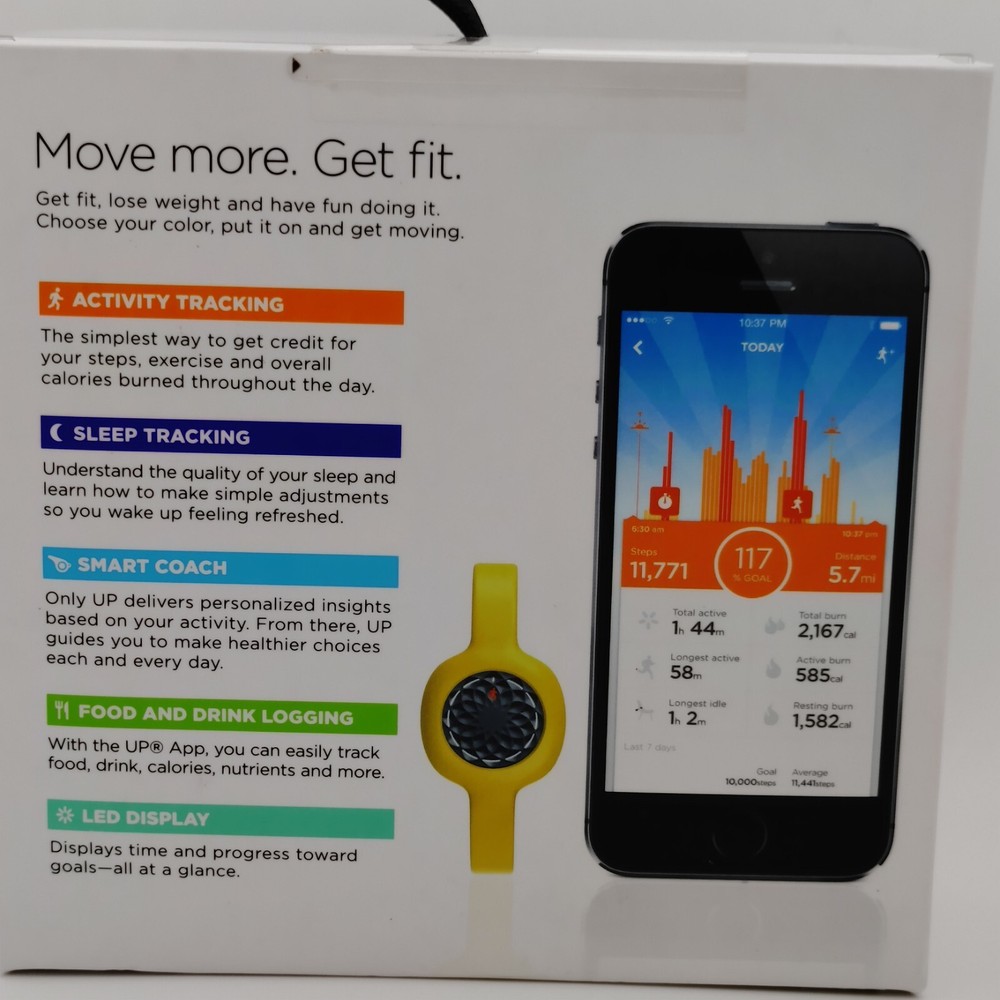 UP Move by Jawbone Wireless Activity & Sleep Tracker Smart Coach Black NEW