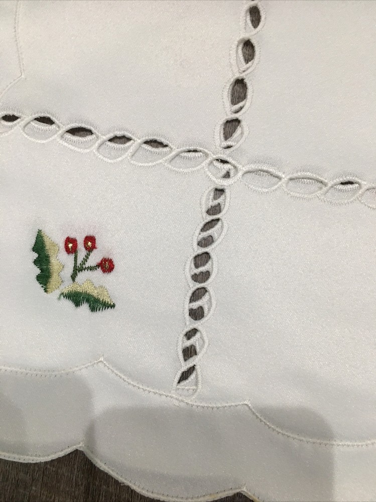 Cloth Christmas Holly (6)Table Place Mats