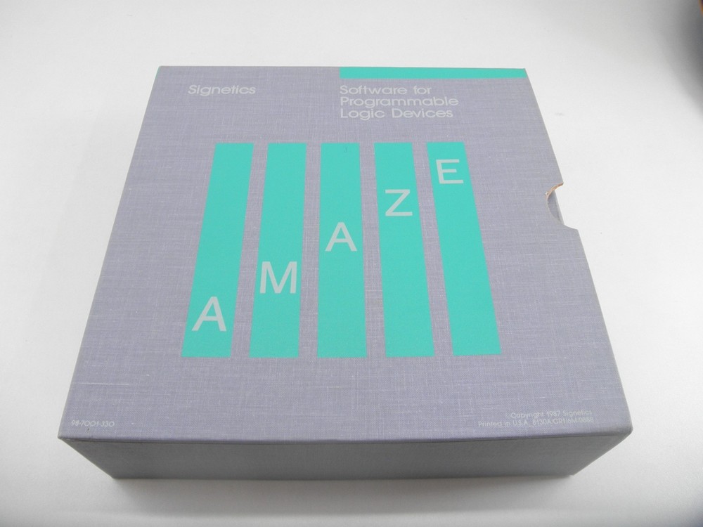 Signetics AMAZE PC/MS-DOS Software for Programmable Logic Devices Release 1.6