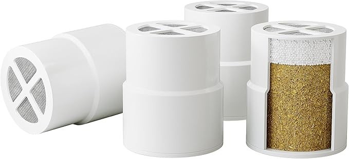 4 Pack Replacement Shower Filter Cartridges – Compatible with Jolie Showerhead
