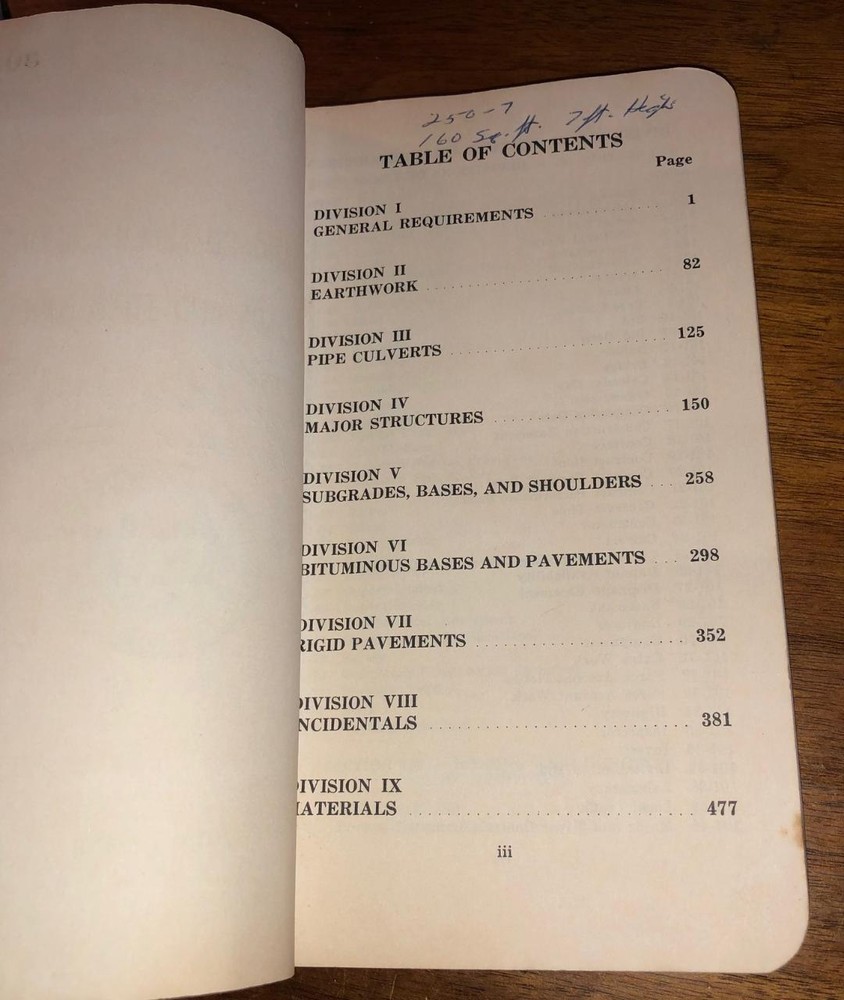 1972 North Carolina Highway Commission Standard Specifications Roads Structures
